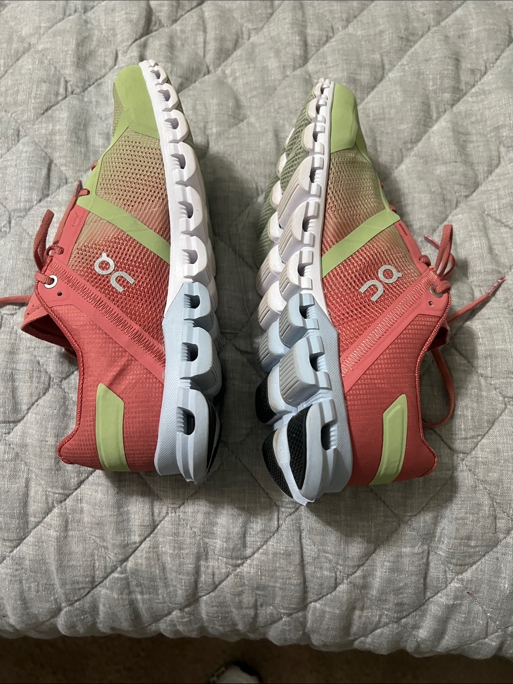 On Running Women's Coral and Mint Athletic Shoes - Picture 11 of 16